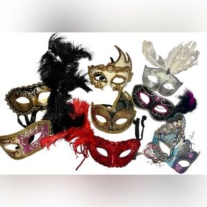 Elegant Masquerade Masks Set